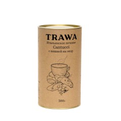 TRAWA, Кантуччи с вишней на меду, печенье, 300 г.