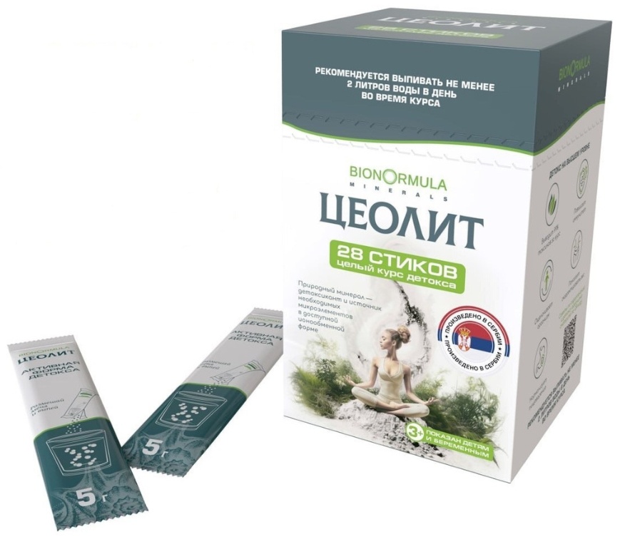 Bionormula Minerals, Цеолит пищевой, стики, 28 шт.