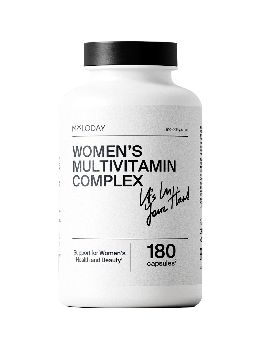 MOLODAY, Women's multivitamin complex, комплекс для женщин, капсулы, 180 шт.