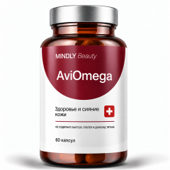 MINDLY, AviOmega Омега-3, капсулы, 60 шт.