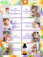 Green Leaf Formula, Детский сироп MG & B6 (для нервной системы), жидкость, 100 мл