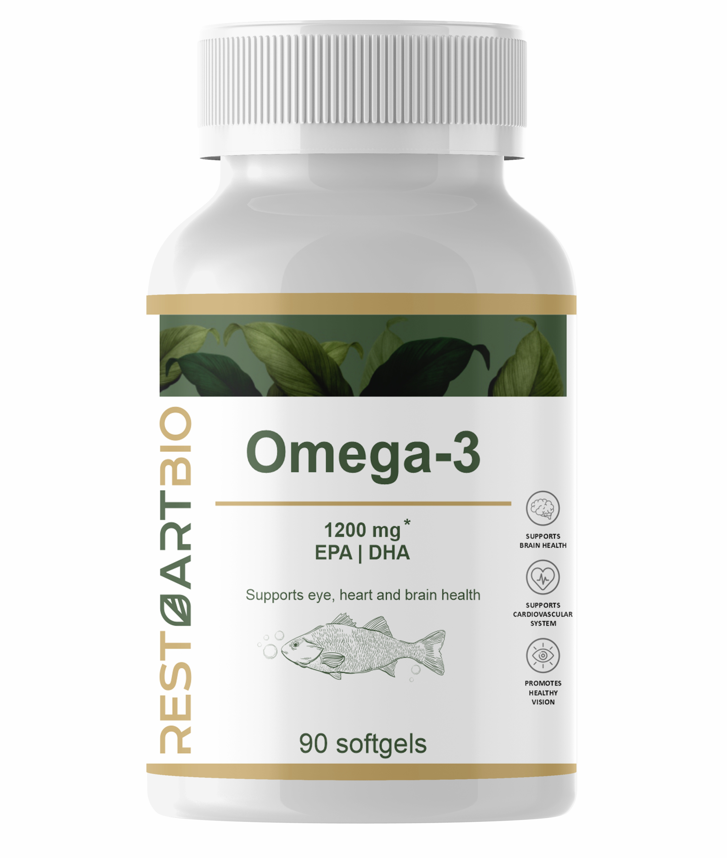 Restartbio, Омега-3, капсулы, 90 шт.
