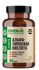 OVERVit, Альфа-липоевая кислота, капсулы, 60 шт.