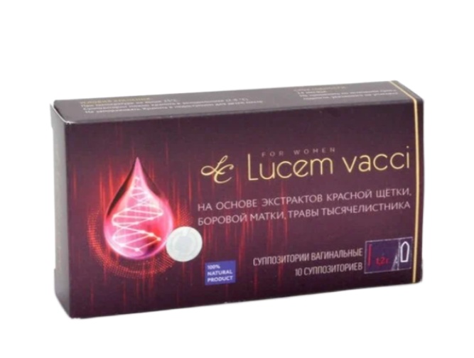 Сашера-Мед, Суппозитории вагинальные Lucem vacci, 10 шт.