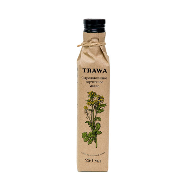 TRAWA, Масло горчичное сыродавленное, 250 мл.