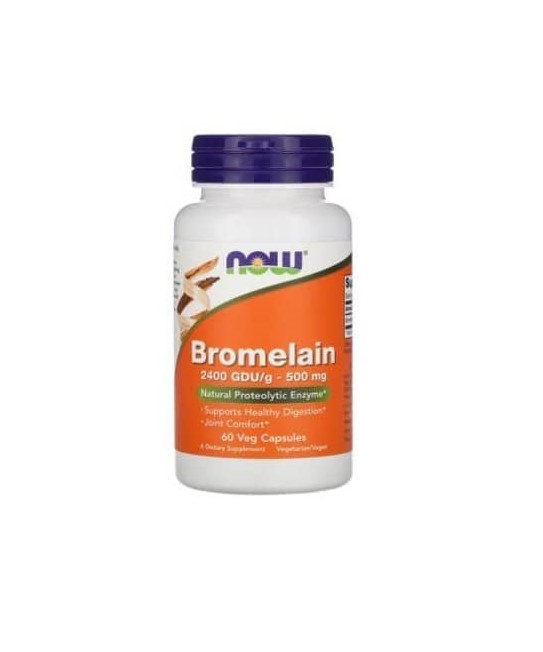 Now Foods, Бромелаин, капсулы, 60 шт