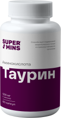 Supermins, Таурин (500 мг), капсулы, 60 шт.