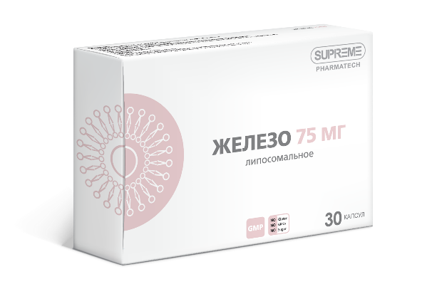 Supreme Pharmatech, Липосомальное железо, капсулы, 30 шт.