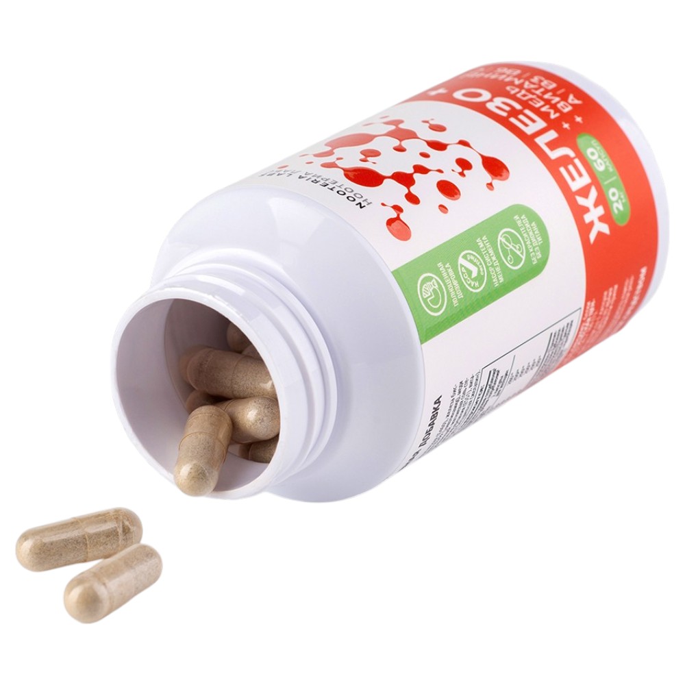 Nooteria Labs, Железо +, капсулы, 60 шт.