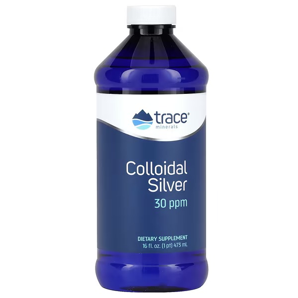Trace Minerals, Коллоидное серебро, жидкость, 473 мл