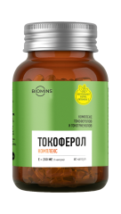 Biomins, Витамин E (комплекс токоферолов и токотриенолов), капсулы, 60 шт.