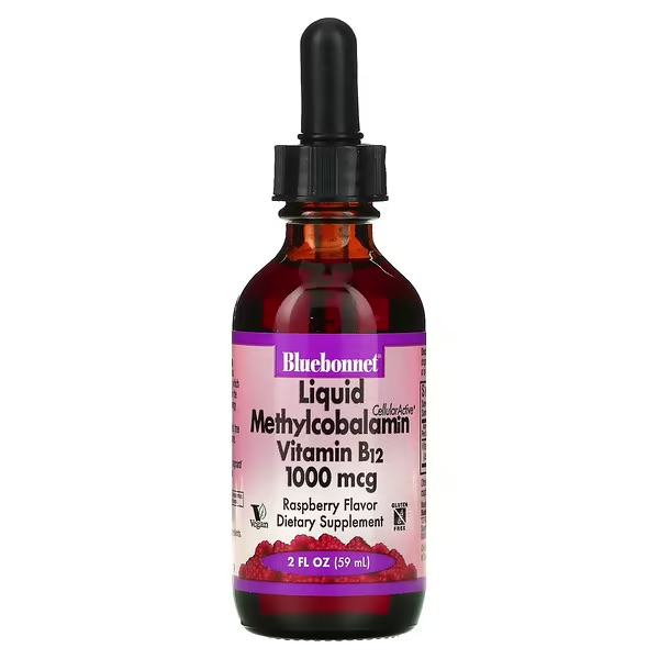 Bluebonnet Nutrition, Витамин B12, жидкость, 59 мл