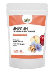 Yappi, Инулин с яблочным пектином, порошок, 500 г