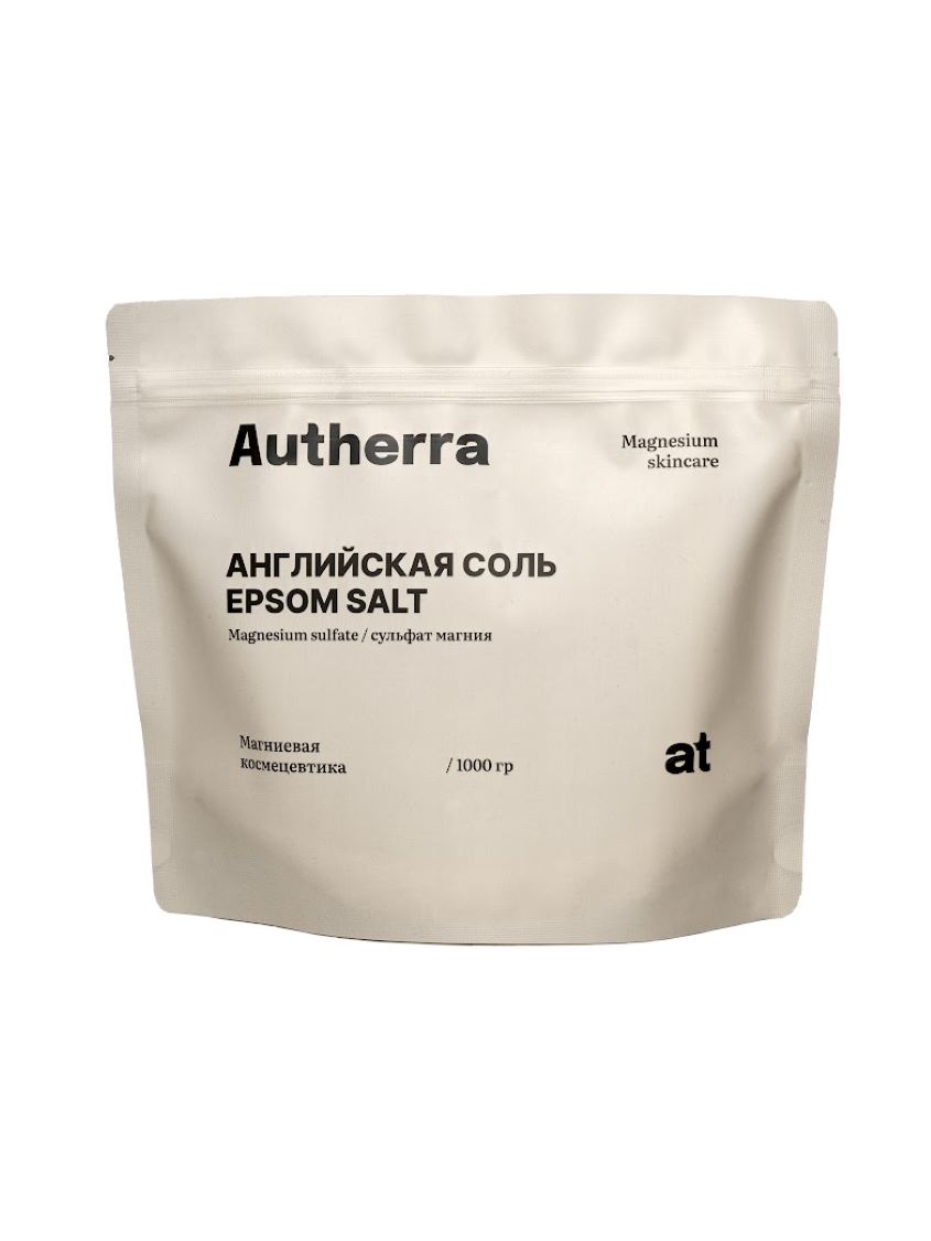 Autherra, Английская магниевая эпсом соль, 1000 г