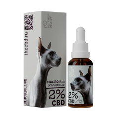 MotherPlant, CBD масло для животных 2% «Изолят» (без привкуса), жидкость, 30 мл
