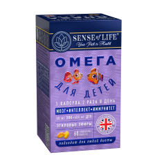 SENSE OF LIFE, Омега для детей (ДГК), капсулы, 60 шт.