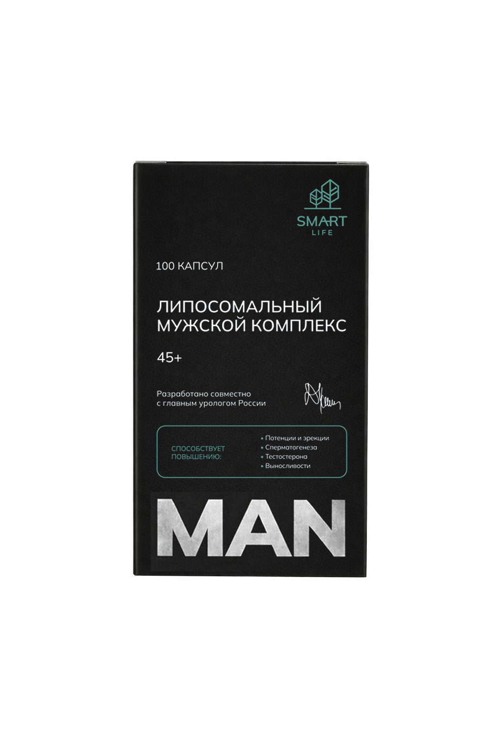 Smartlife, Липосомальный мужской комплекс 45+, капсулы, 100 шт.
