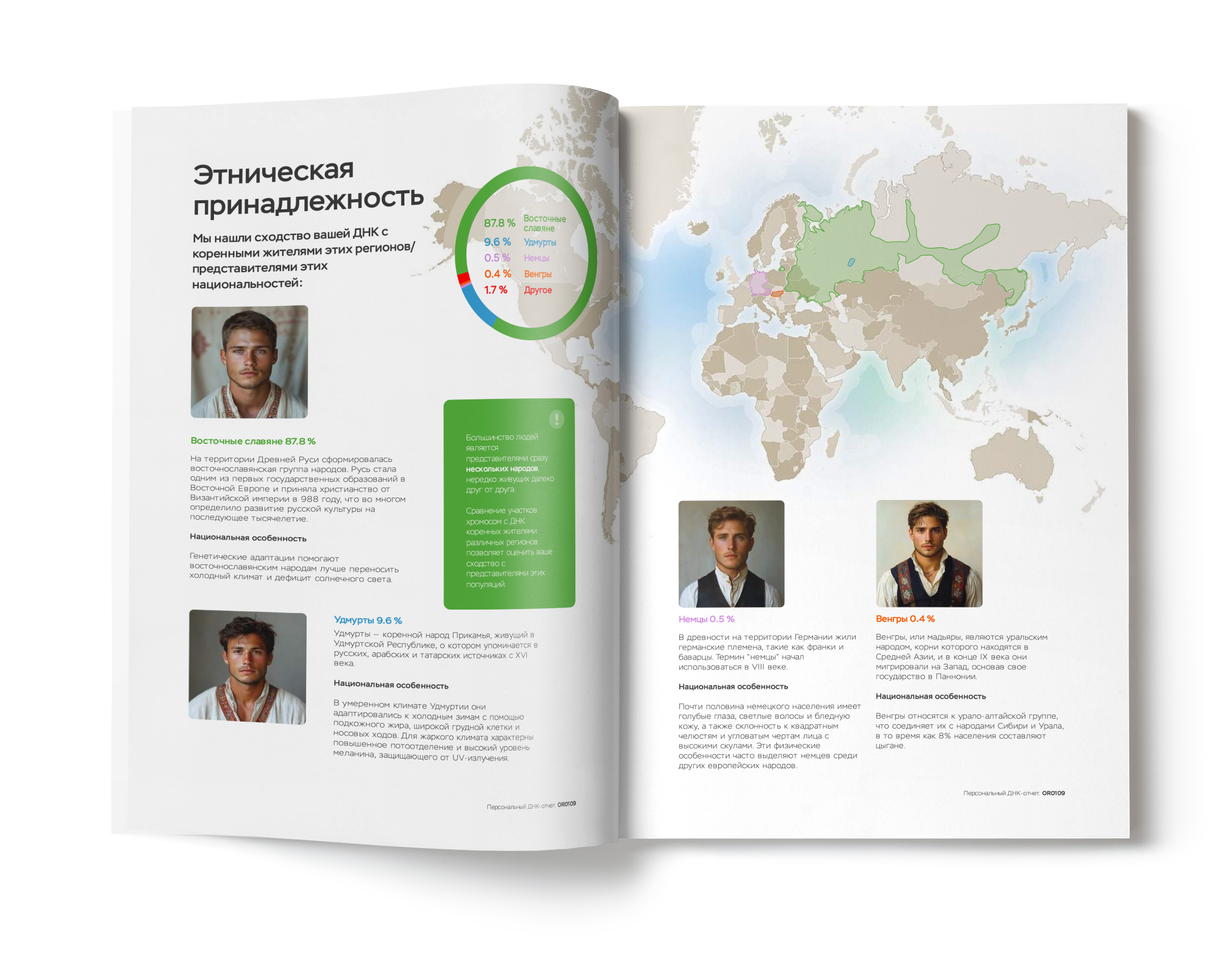 MyGenetics, ДНК-тест «MyOrigin/Происхождение. Происхождение и этнический состав»