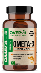 OVERvit, Омега-3 35%, капсулы, 60 шт.