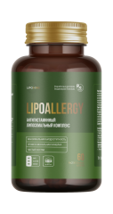 Lipomins, Антигистаминный липосомальный комплекс «LipoAllergy» (при аллергии), растительные капсулы, 60 шт.