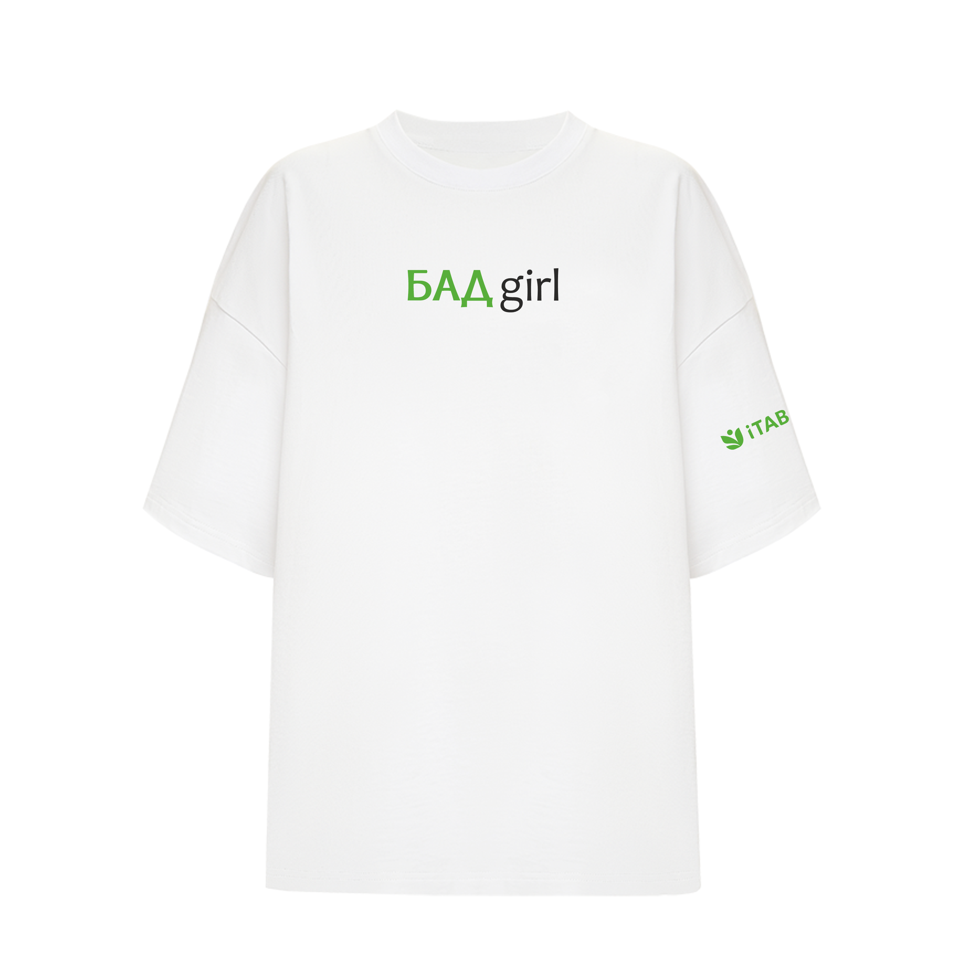 iTAB, Футболка oversize c надписью «БАД girl»