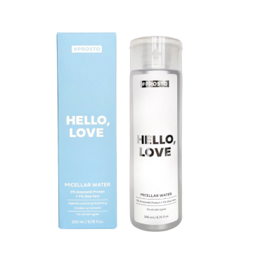 PROSTO COSMETICS, Мицеллярная вода «Hello, Love» для очищения кожи и снятия макияжа, 200 мл