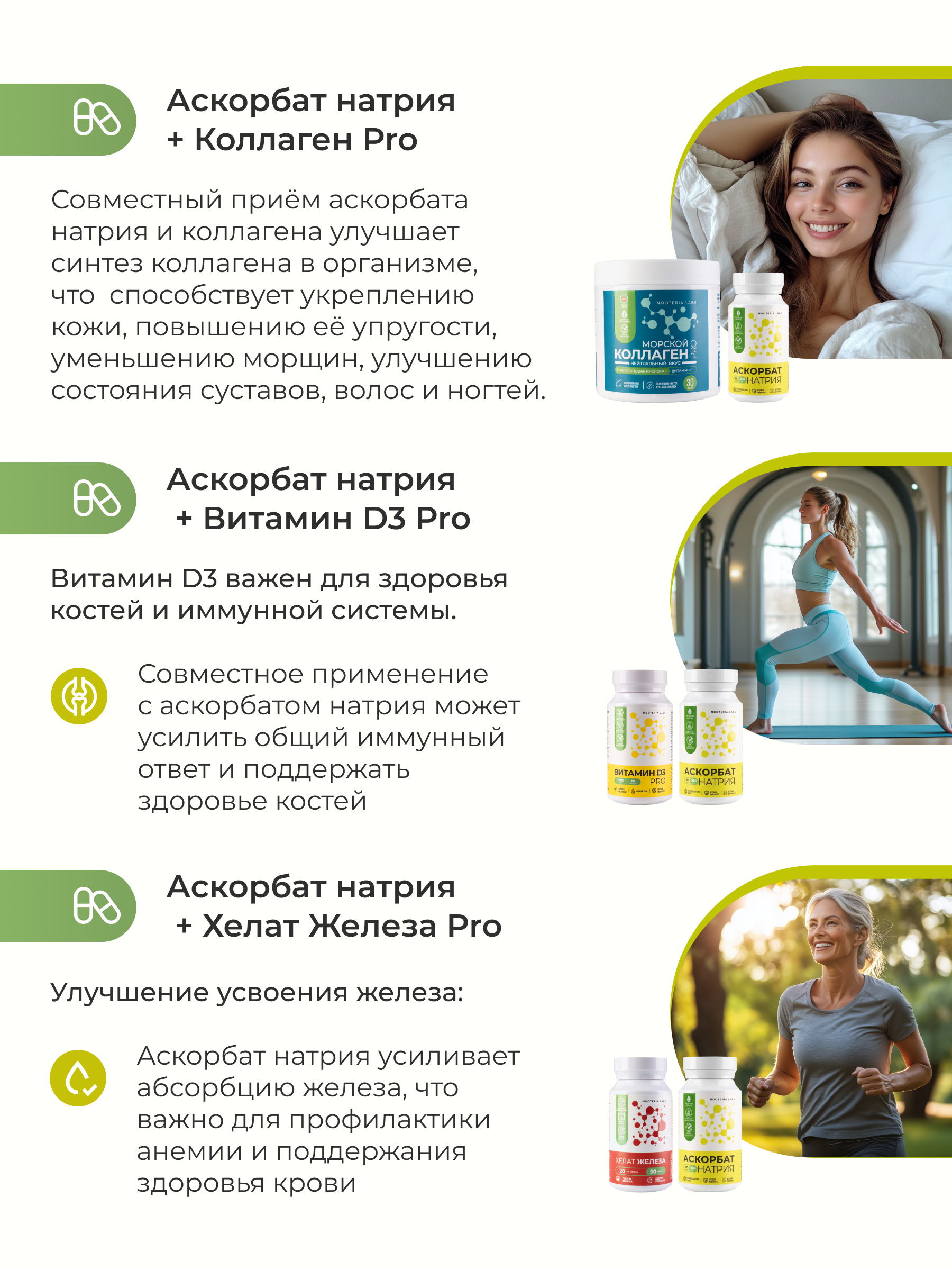 Nooteria Labs, Витамин С (аскорбат натрия), капсулы, 60 шт.