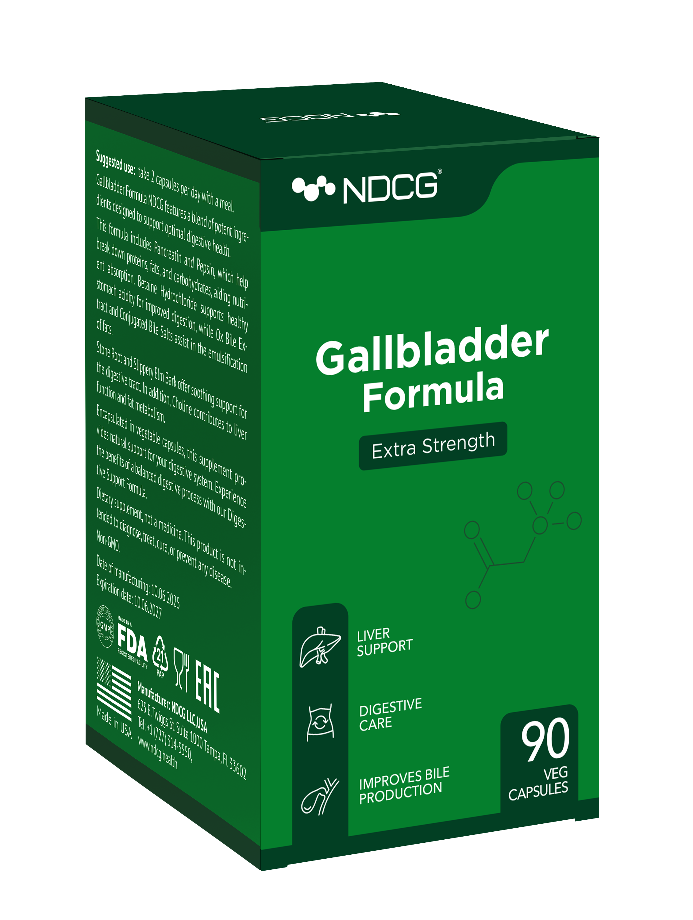 NDCG, Gallbladder Formula (для желчного пузыря), капсулы, 90 шт.