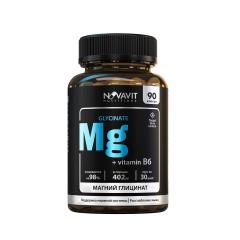 NOVAVIT nutritions, Магний (глицинат) + B6, капсулы, 90 шт.