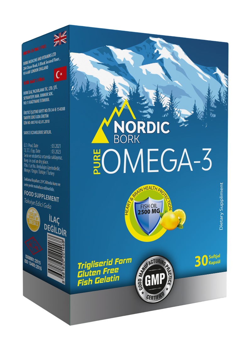 NORDIC BORK, Pure Omega-3, капсулы, 30 шт.