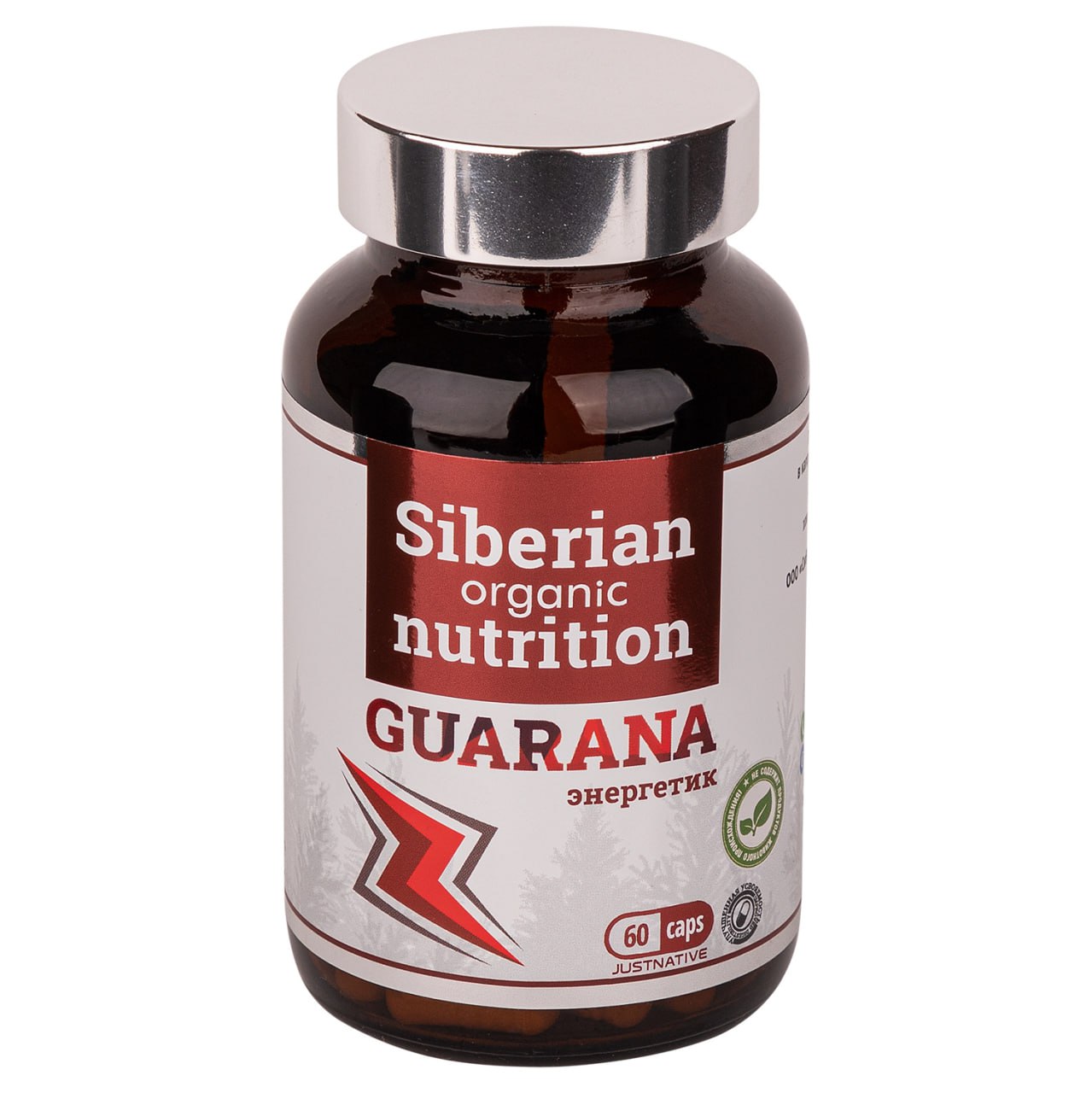 Siberian organic nutrition, Гуарана, капсулы, 60 шт.