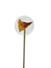Lollipops, Леденец на палочке из изомальта с сублимированным апельсином, 1 шт.