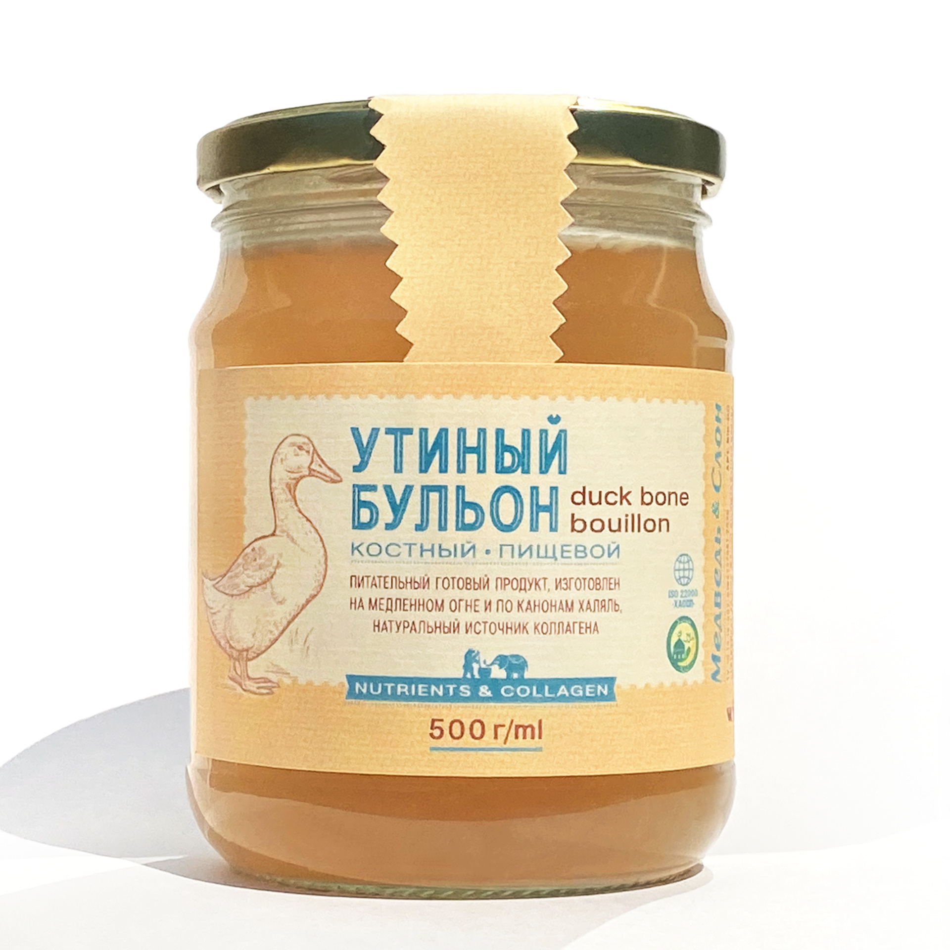 Медведь и Слон, Костный бульон утиный (халяль), 500 г