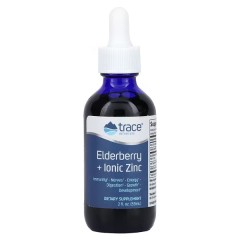 Trace Minerals, Бузина с ионным цинком, жидкость, 59 мл