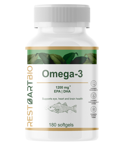 RestartBio, Омега-3, капсулы, 180 шт.