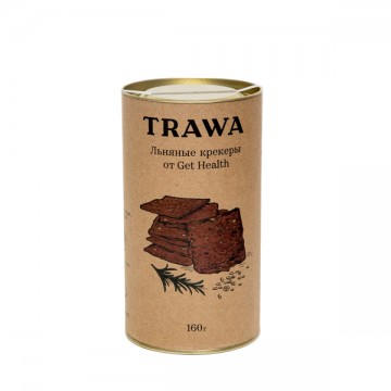 TRAWA, Льняные крекеры от Get Health (б/г), 160 г.
