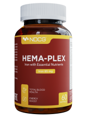 NDCG, Hema-Plex, витаминный комплекс с железом, капсулы, 60 шт.