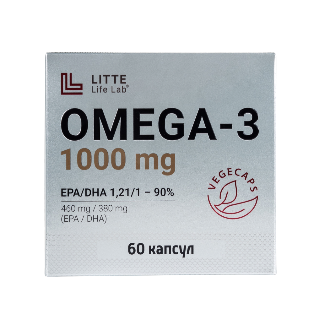 Litte Life Lab, Омега 3, капсулы, 60 шт.