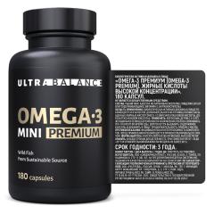 UltraBalance, Омега-3 Мини, капсулы, 180 шт.