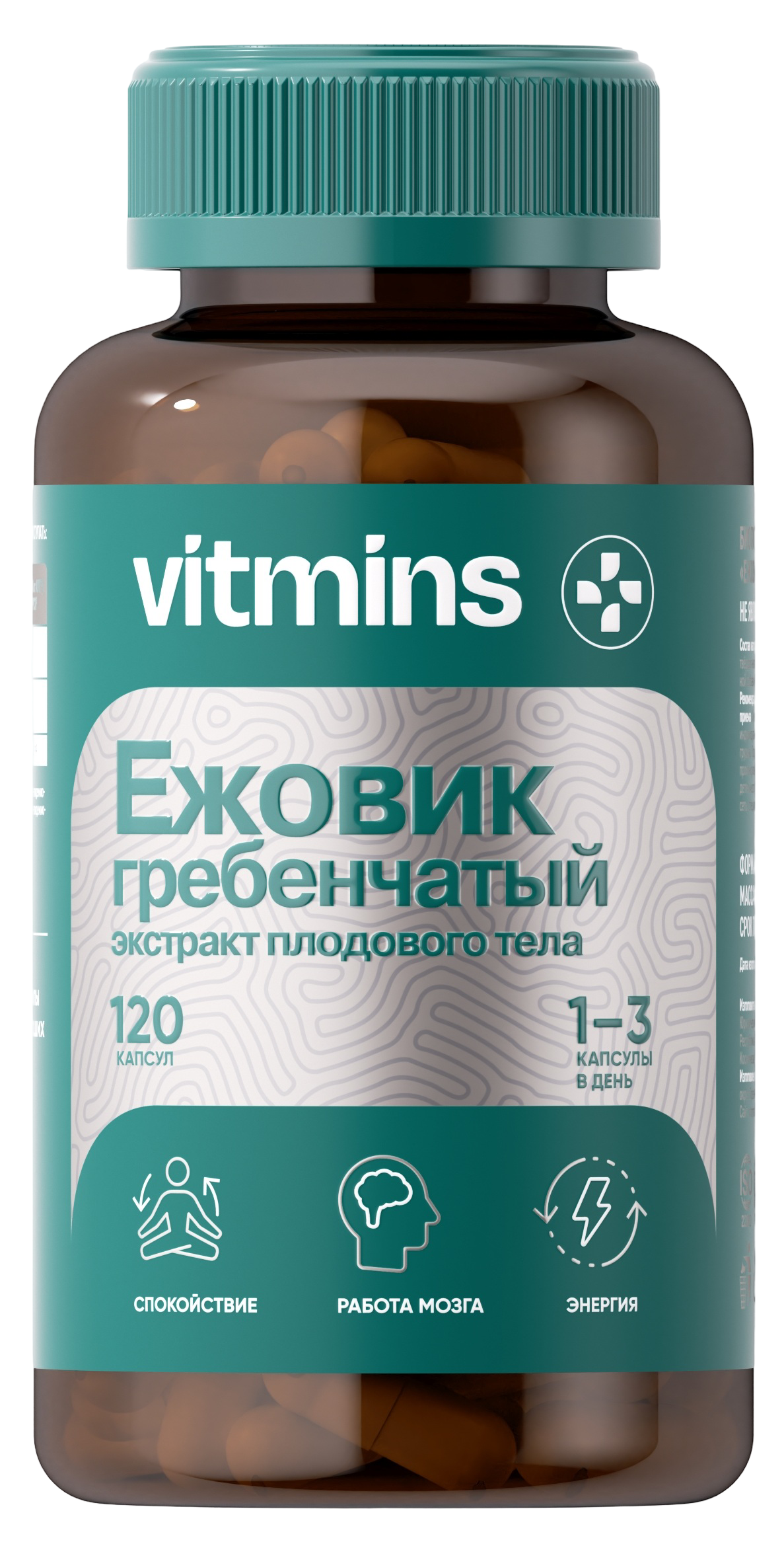 Vitmins, Ежовик Гребенчатый, капсулы, 120 шт.