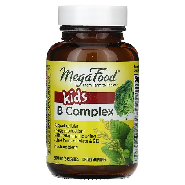 MegaFood, B complex для детей, таблетки, 30 шт.