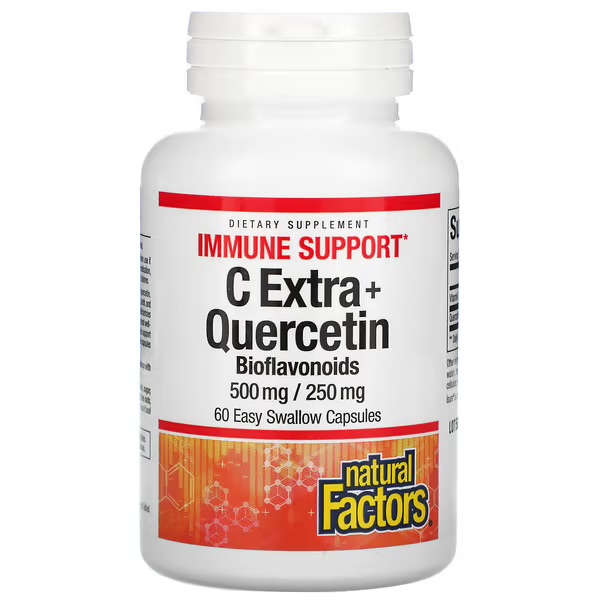 Natural Factors, C Extra с кверцетином, капсулы, 60 шт.
