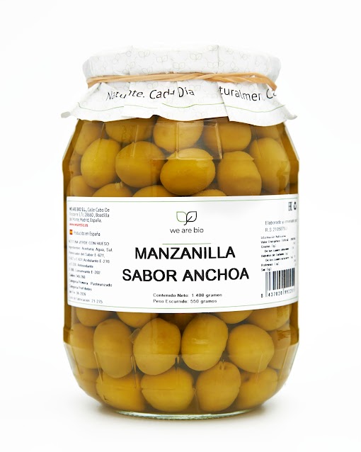 WE ARE BIO, Оливки сорта Manzanilla, 1400 г