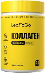 Leaftogo, Коллаген (говяжий) с витамином C со вкусом лимона, порошок, 180 г