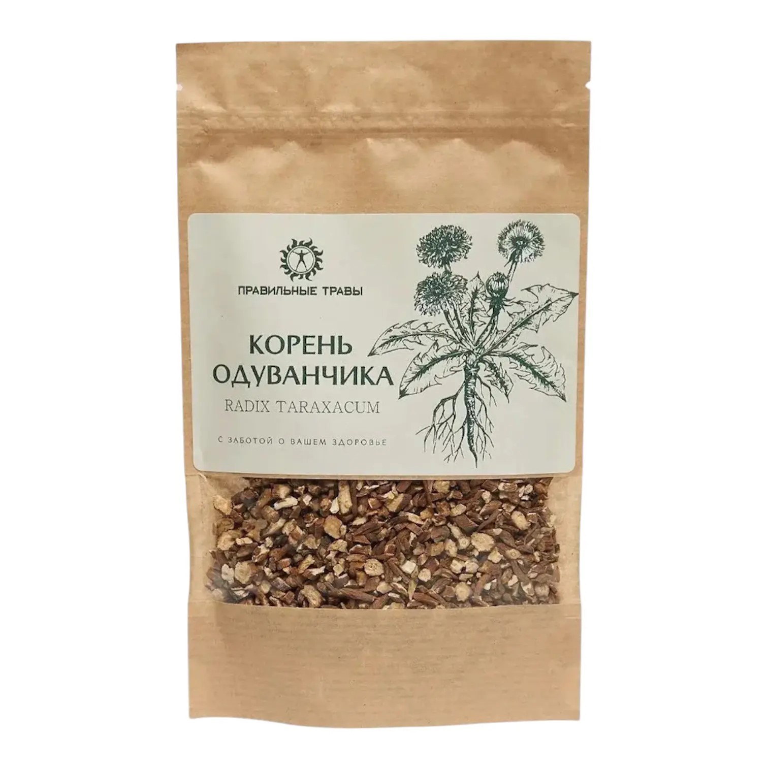 Правильные травы, Одуванчик корень (Taraxacum officinale), россыпь, 70 г