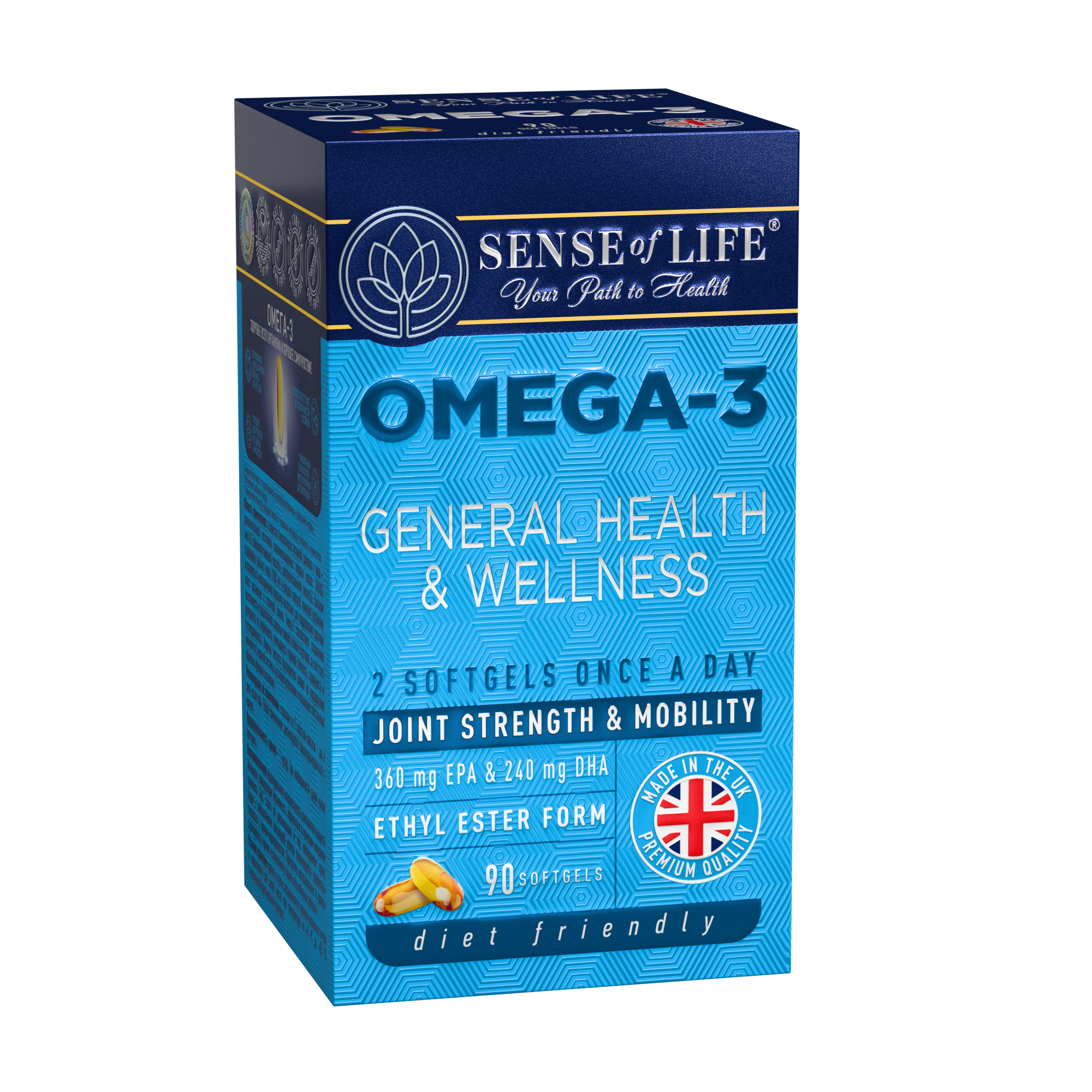 SENSE OF LIFE, Омега-3 Здоровье всего организма, капсулы, 90 шт.