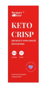 Beauty Diet, Батончик «Keto Crisp» апельсиновый марципан, 35 г