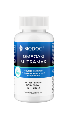 BIODOC, OMEGA-3 ULTRAMAX, капсулы, 30 шт.