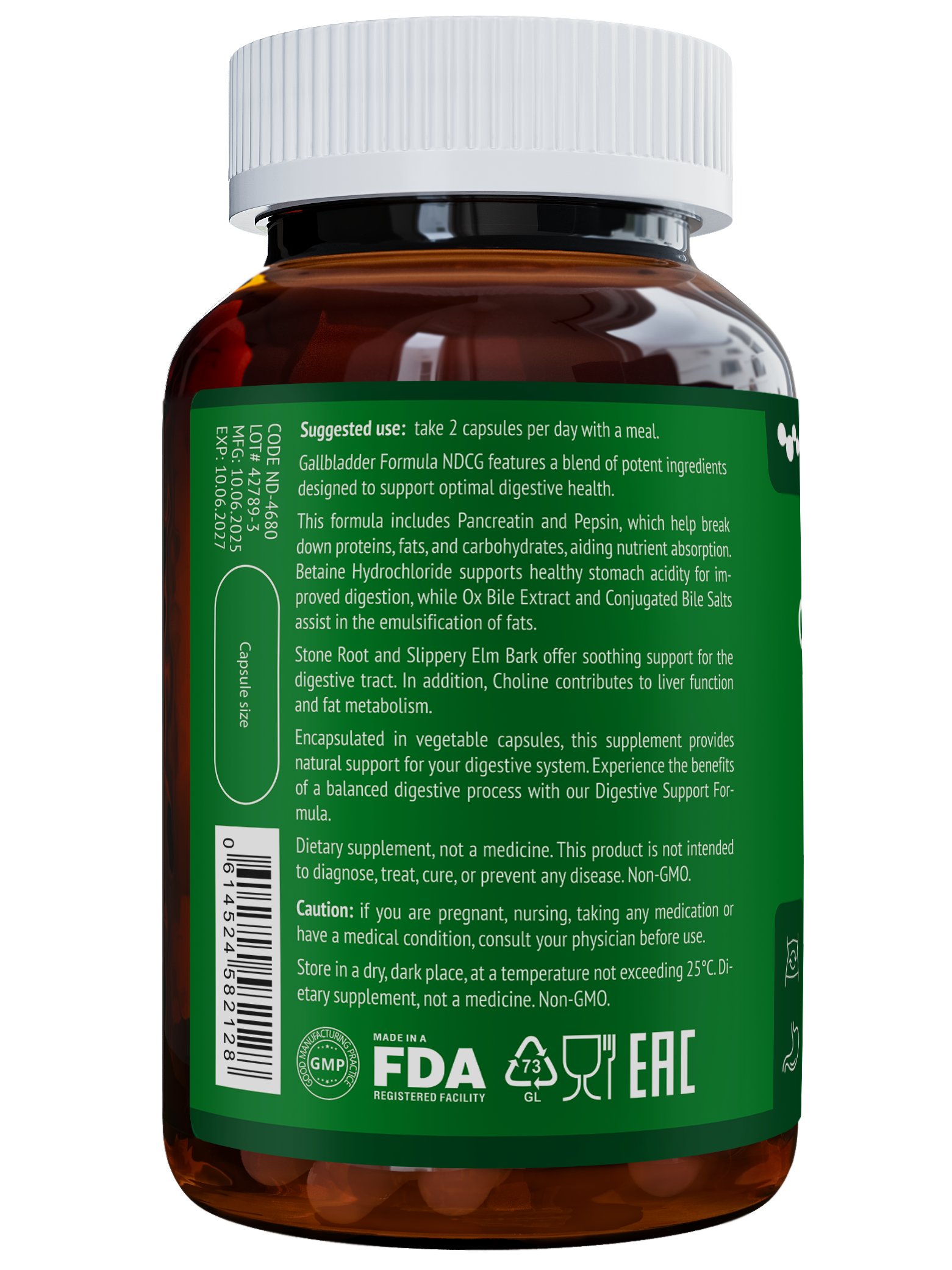 NDCG, Gallbladder Formula (для желчного пузыря), капсулы, 90 шт.