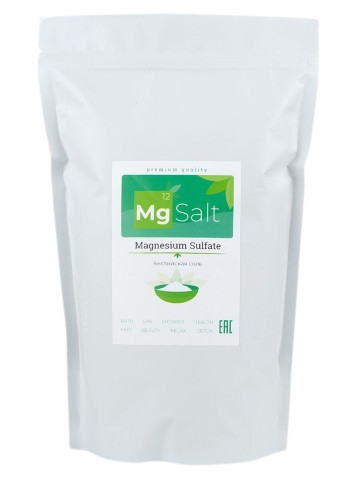 Mg Salt, Английская магниевая эпсом соль, порошок, 1000 г.
